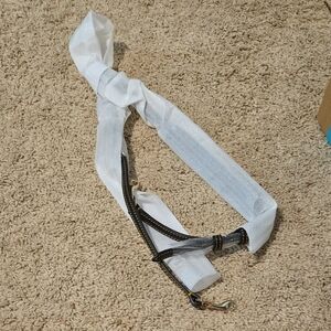 Black‎ & Gold Leather Crossbody Strap